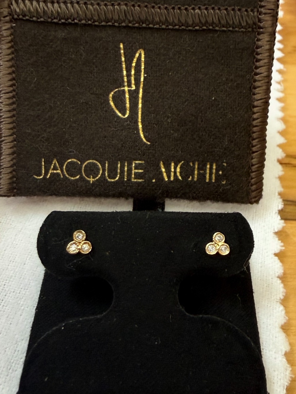 Jacquie Aiche 3 Diamond cluster studs